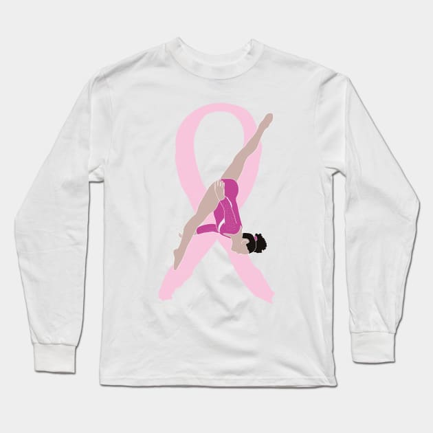 Breast Cancer Awareness: Laurie Hernandez 2 Long Sleeve T-Shirt by Flipflytumble